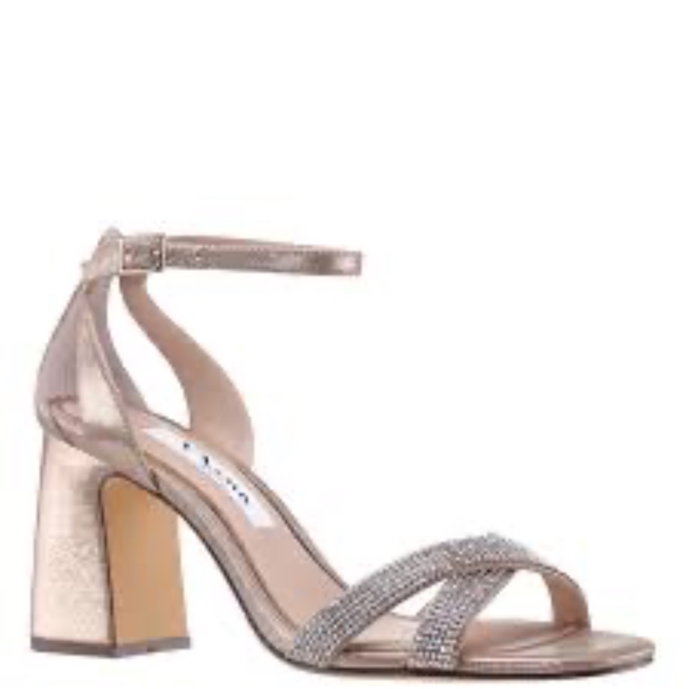 Nina Gold and Silver Strappy Sandals